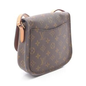 Louis Vuitton Cloud Brown Canvas Bag Shoulder Leather Monogram Saint